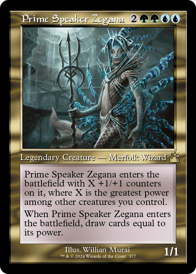 Prime Speaker Zegana (Retro Frame) [Ravnica Remastered] | Exor Games Summserside