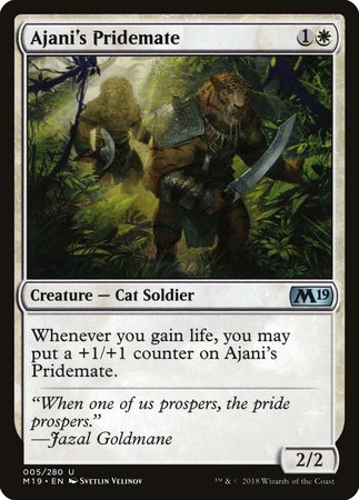 Ajani's Pridemate [Core Set 2019] | Exor Games Summserside