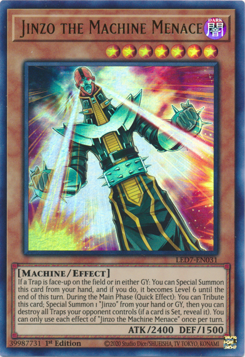 Jinzo the Machine Menace [LED7-EN031] Ultra Rare | Exor Games Summserside