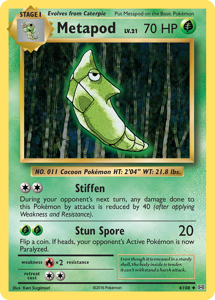 Metapod (4/108) [XY: Evolutions] | Exor Games Summserside