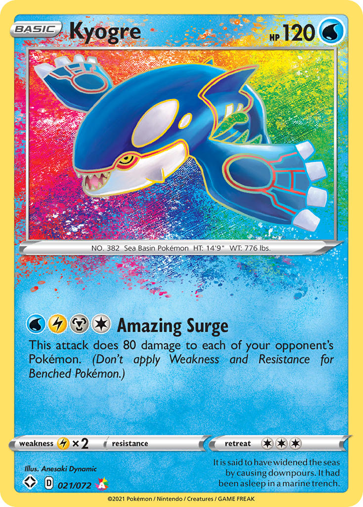Kyogre (021/072) [Sword & Shield: Shining Fates] | Exor Games Summserside