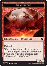 Dragon Egg // Dragon Double-sided Token [Commander 2018 Tokens] | Exor Games Summserside