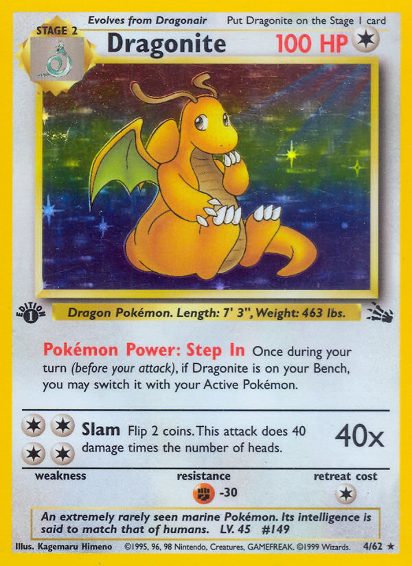 Dragonite (4/62) [Fossil 1st Edition] | Exor Games Summserside