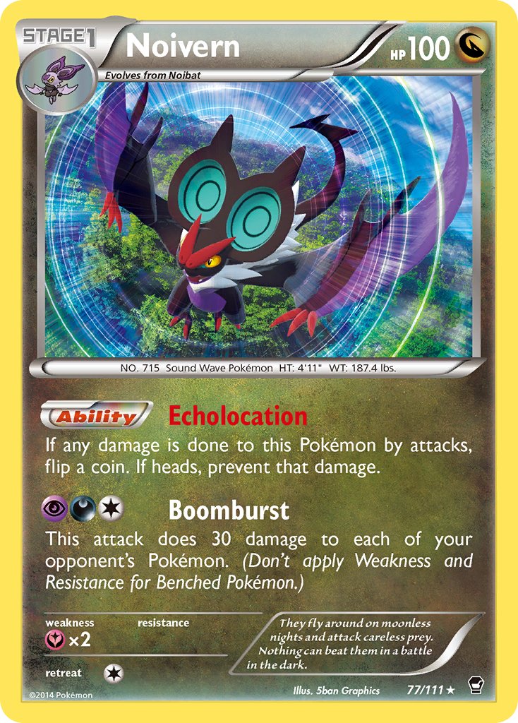 Noivern (77/111) (Cosmos Holo) (Blister Exclusive) [XY: Furious Fists] | Exor Games Summserside