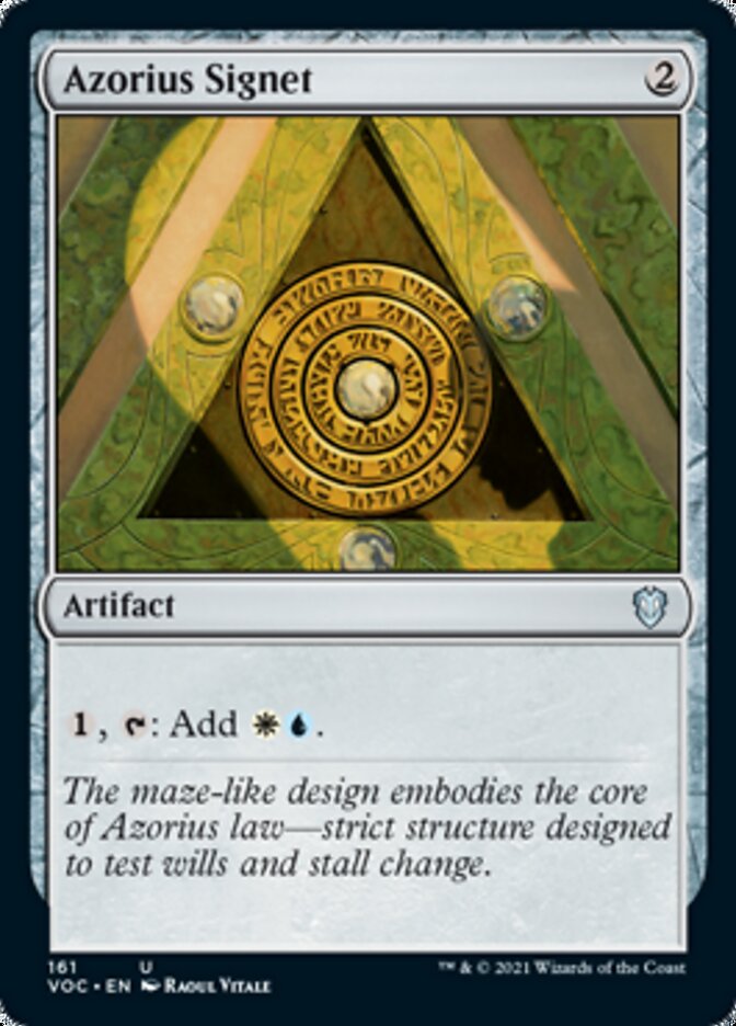 Azorius Signet [Innistrad: Crimson Vow Commander] | Exor Games Summserside