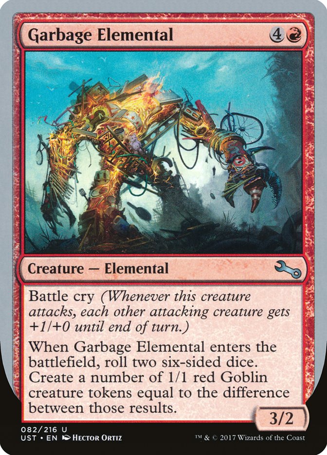 Garbage Elemental (3/2 Creature) [Unstable] | Exor Games Summserside