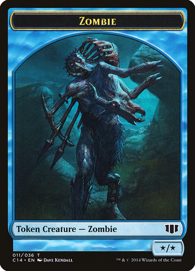 Ape // Zombie (011/036) Double-sided Token [Commander 2014 Tokens] | Exor Games Summserside