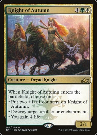 Knight of Autumn [Guilds of Ravnica] | Exor Games Summserside