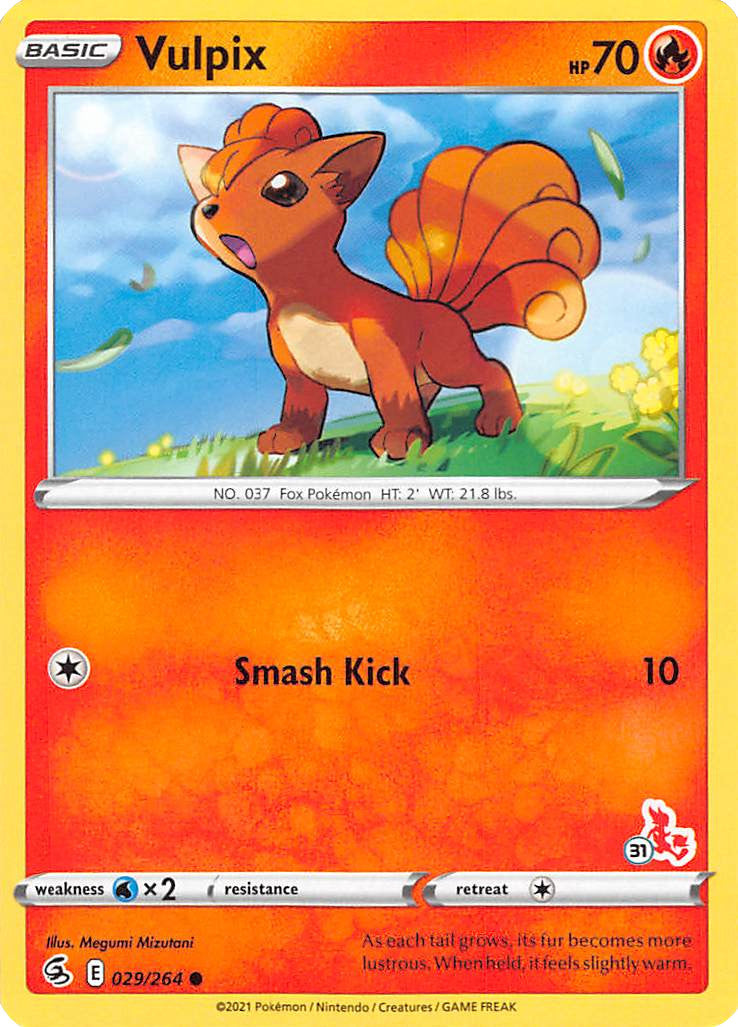 Vulpix (029/264) (Cinderace Stamp #31) [Battle Academy 2022] | Exor Games Summserside