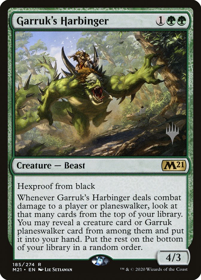 Garruk's Harbinger (Promo Pack) [Core Set 2021 Promos] | Exor Games Summserside