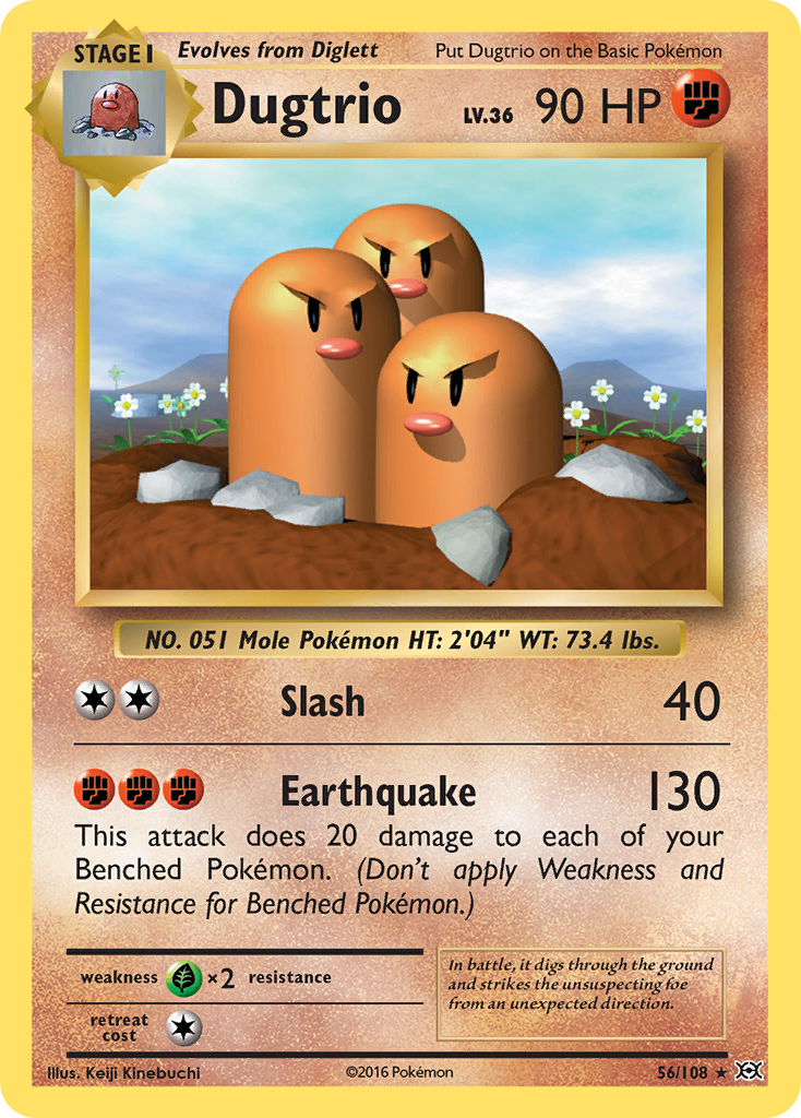 Dugtrio (56/108) [XY: Evolutions] | Exor Games Summserside