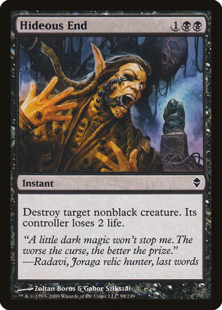 Hideous End [Zendikar] | Exor Games Summserside