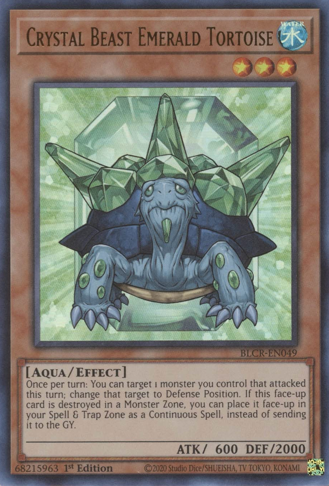 Crystal Beast Emerald Tortoise [BLCR-EN049] Ultra Rare | Exor Games Summserside