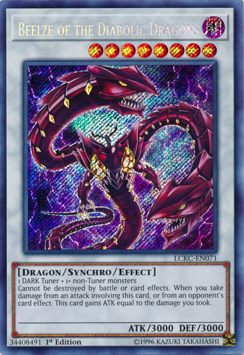 Beelze of the Diabolic Dragons [LCKC-EN071] Secret Rare | Exor Games Summserside