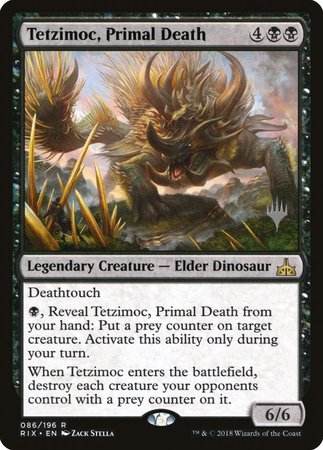 Tetzimoc, Primal Death [Rivals of Ixalan Promos] | Exor Games Summserside