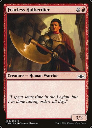 Fearless Halberdier [Guilds of Ravnica] | Exor Games Summserside