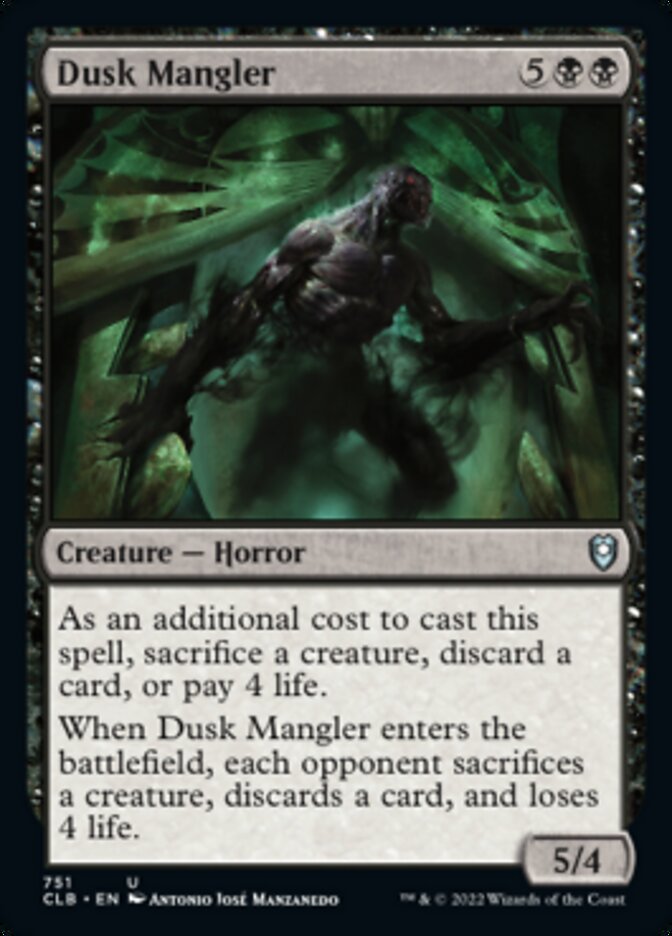 Dusk Mangler [Commander Legends: Battle for Baldur's Gate] | Exor Games Summserside