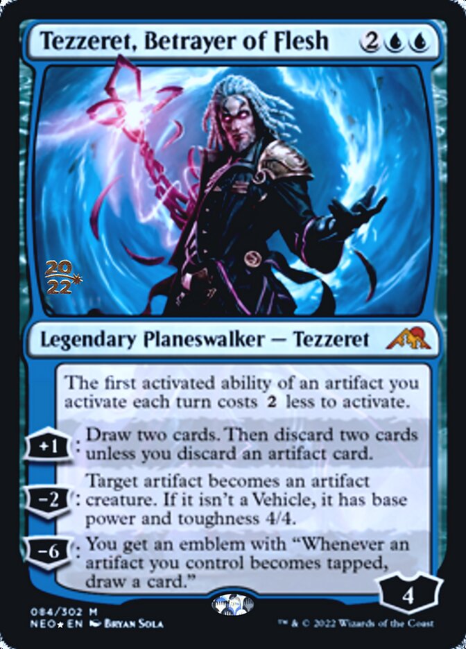 Tezzeret, Betrayer of Flesh [Kamigawa: Neon Dynasty Prerelease Promos] | Exor Games Summserside