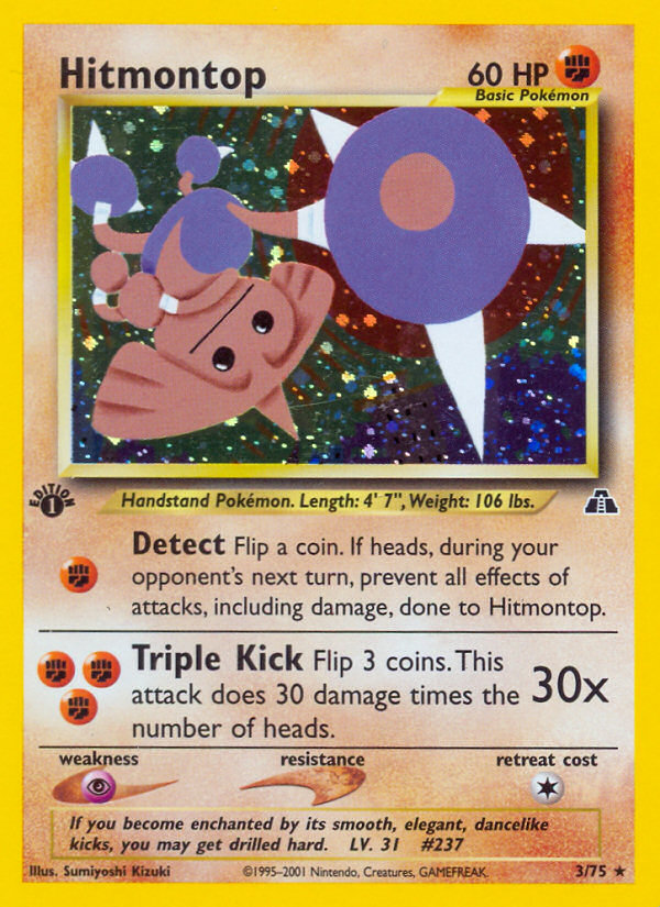 Hitmontop (3/75) [Neo Discovery 1st Edition] | Exor Games Summserside