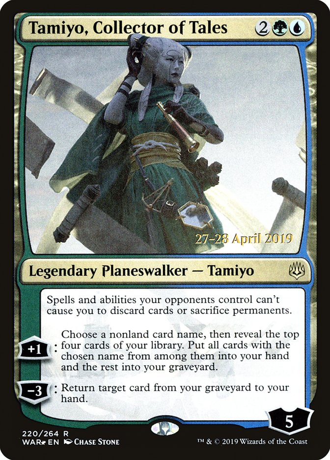 Tamiyo, Collector of Tales  [War of the Spark Prerelease Promos] | Exor Games Summserside