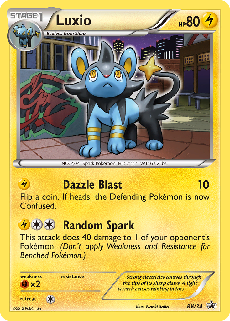 Luxio (BW34) [Black & White: Black Star Promos] | Exor Games Summserside