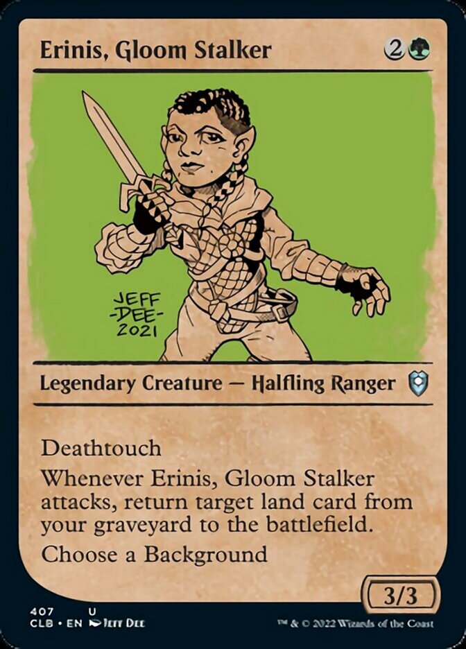 Erinis, Gloom Stalker (Showcase) [Commander Legends: Battle for Baldur's Gate] | Exor Games Summserside