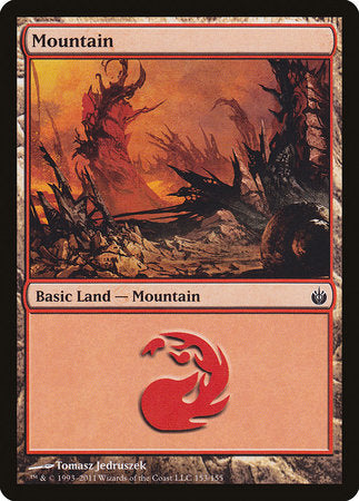 Mountain (153) [Mirrodin Besieged] | Exor Games Summserside