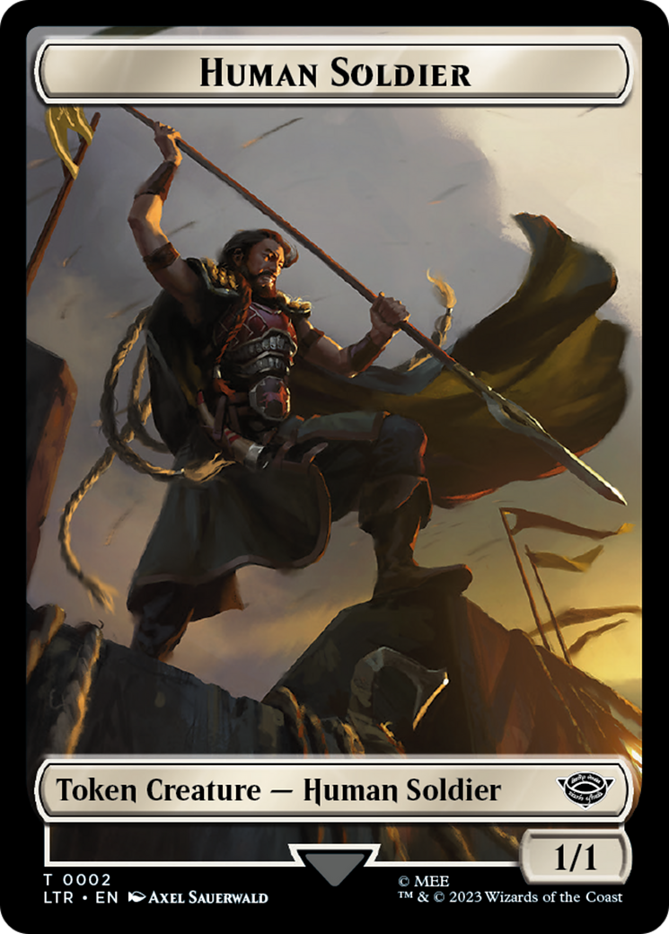 Food (11) // Human Soldier (02) Double-Sided Token [The Lord of the Rings: Tales of Middle-Earth Tokens] | Exor Games Summserside