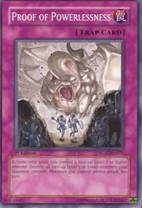 Proof of Powerlessness [RGBT-EN076] Common | Exor Games Summserside