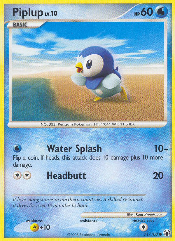 Piplup (71/100) [Diamond & Pearl: Majestic Dawn] | Exor Games Summserside