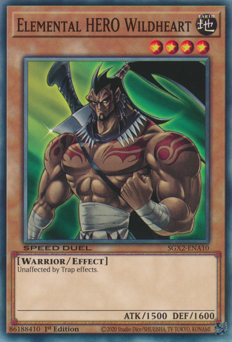 Elemental HERO Wildheart [SGX2-ENA10] Common | Exor Games Summserside