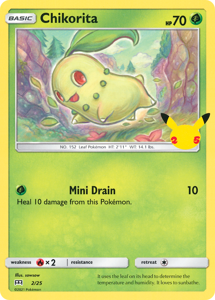 Chikorita (2/25) [McDonald's 25th Anniversary] | Exor Games Summserside