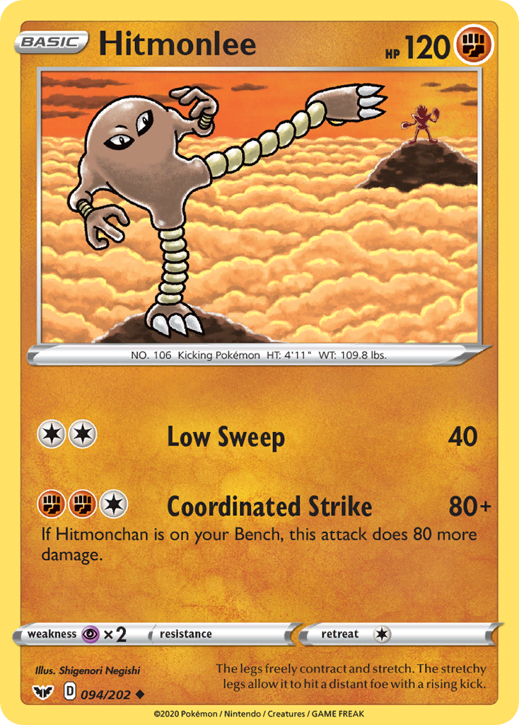 Hitmonlee (094/202) [Sword & Shield: Base Set] | Exor Games Summserside