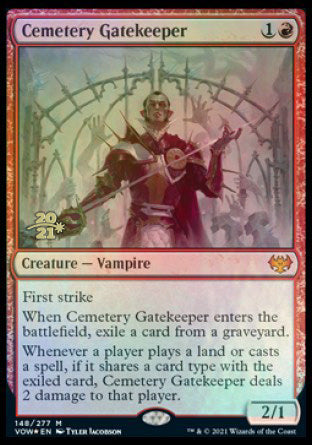 Cemetery Gatekeeper [Innistrad: Crimson Vow Prerelease Promos] | Exor Games Summserside