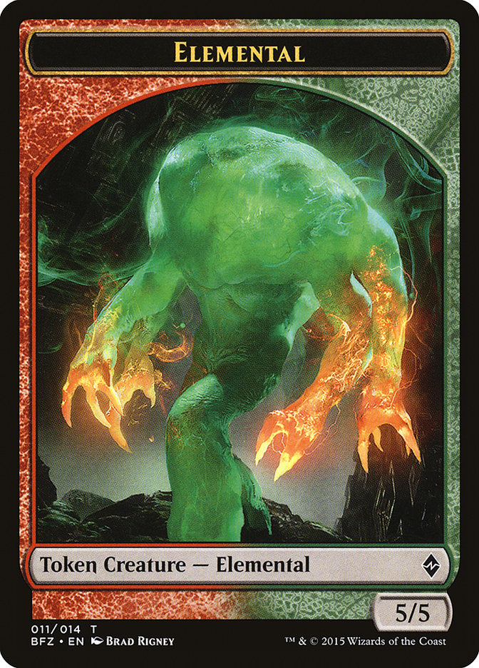 Elemental (011/014) [Battle for Zendikar Tokens] | Exor Games Summserside