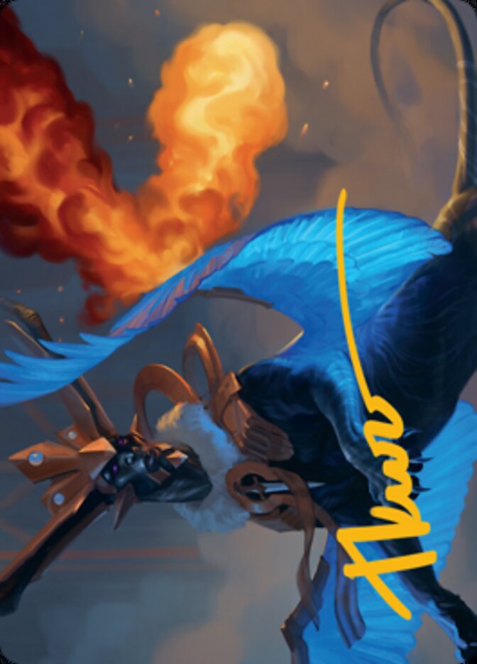Disdainful Stroke Art Card (Gold-Stamped Signature) [Streets of New Capenna Art Series] | Exor Games Summserside