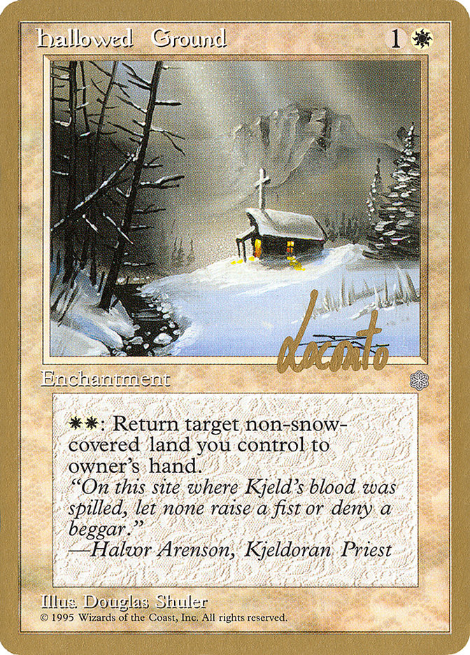Hallowed Ground (Michael Loconto) [Pro Tour Collector Set] | Exor Games Summserside