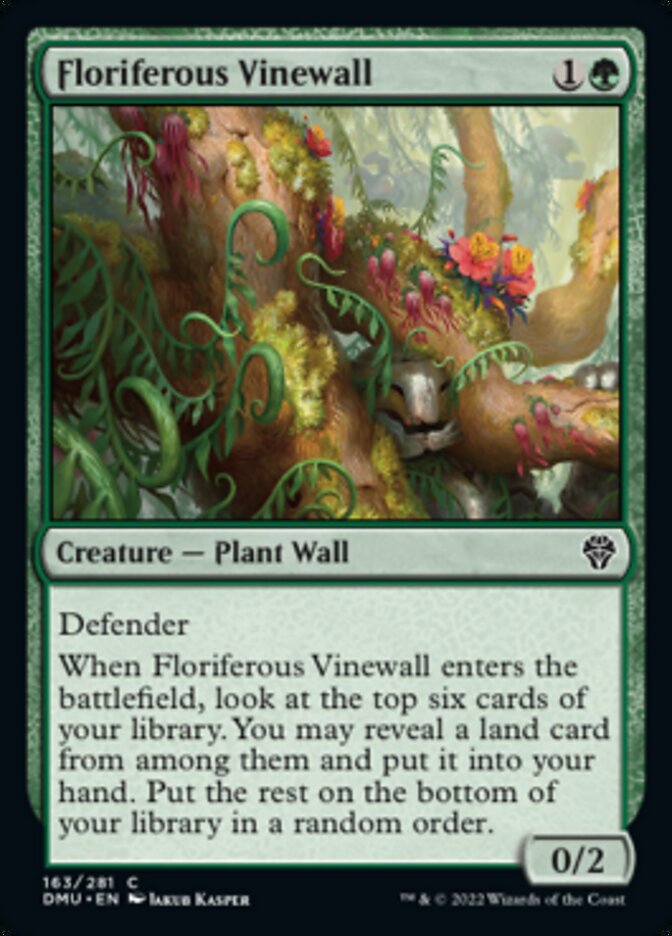 Floriferous Vinewall [Dominaria United] | Exor Games Summserside