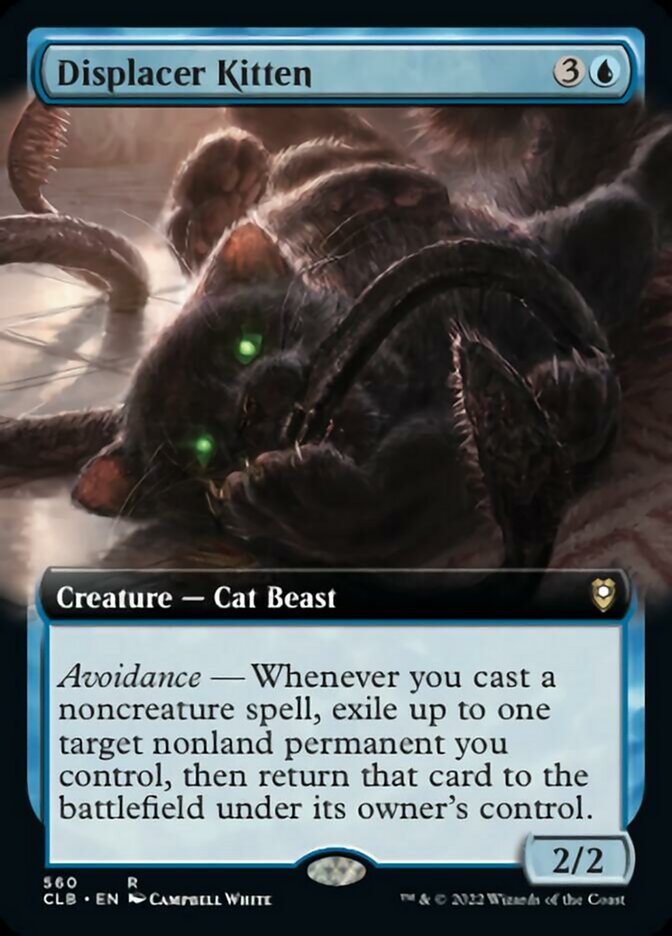 Displacer Kitten (Extended Art) [Commander Legends: Battle for Baldur's Gate] | Exor Games Summserside