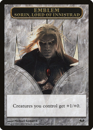 Emblem - Sorin, Lord of Innistrad [Dark Ascension Tokens] | Exor Games Summserside