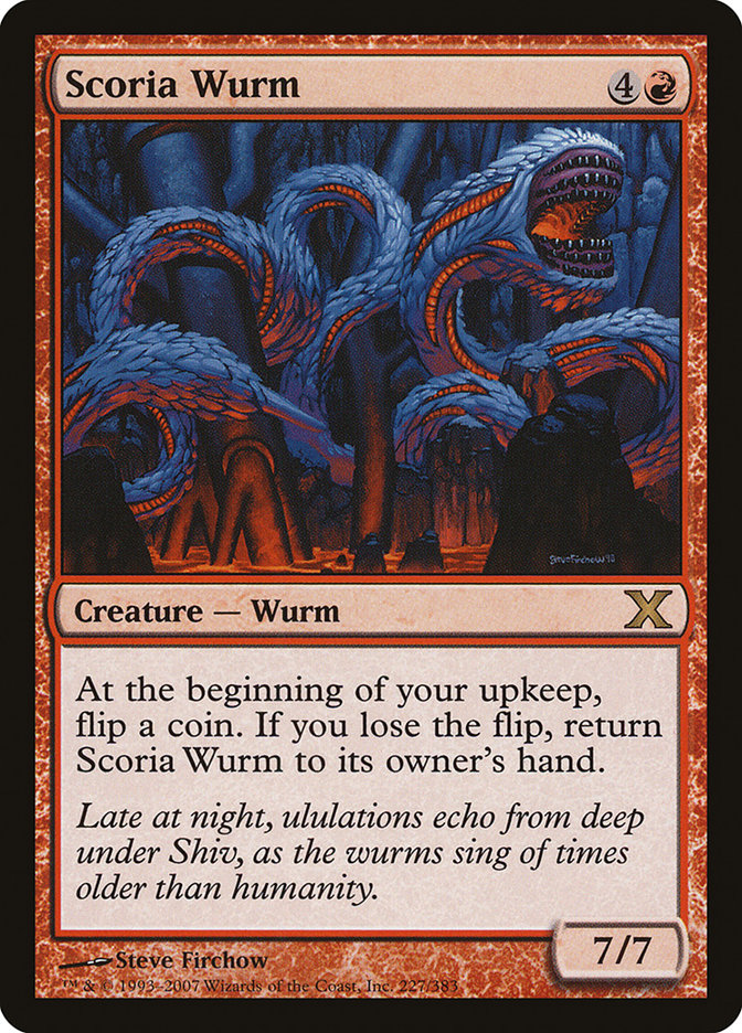 Scoria Wurm [Tenth Edition] | Exor Games Summserside