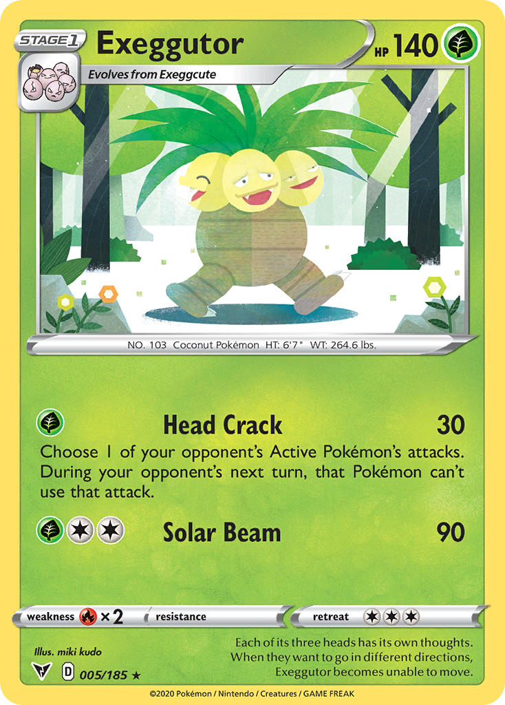 Exeggutor (005/185) [Sword & Shield: Vivid Voltage] | Exor Games Summserside