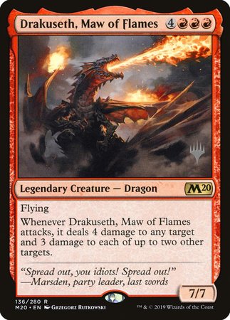 Drakuseth, Maw of Flames [Core Set 2020 Promos] | Exor Games Summserside