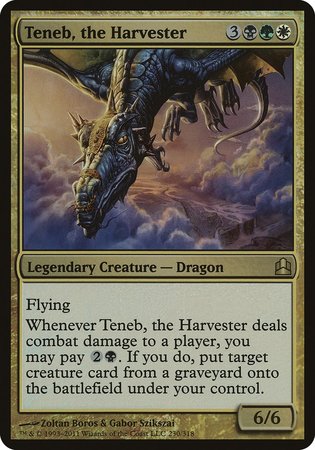 Teneb, the Harvester (Oversized) [Commander 2011 Oversized] | Exor Games Summserside