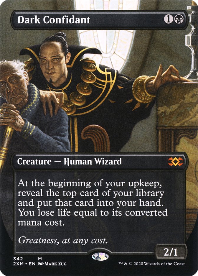 Dark Confidant (Borderless) [Double Masters] | Exor Games Summserside