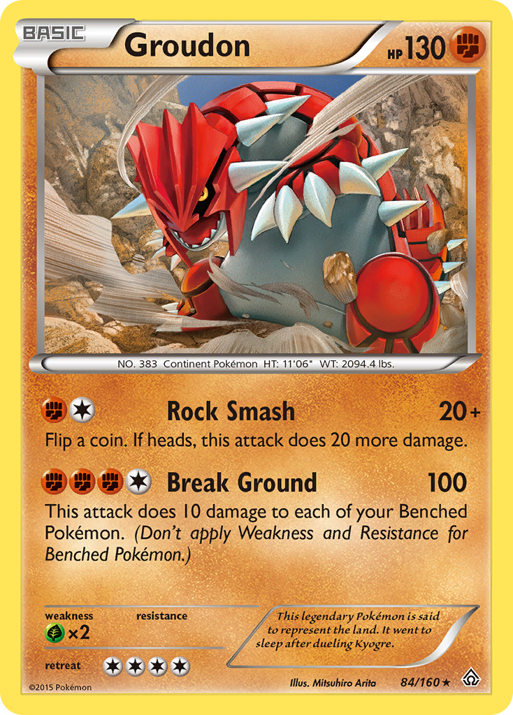 Groudon (84/160) [XY: Primal Clash] | Exor Games Summserside