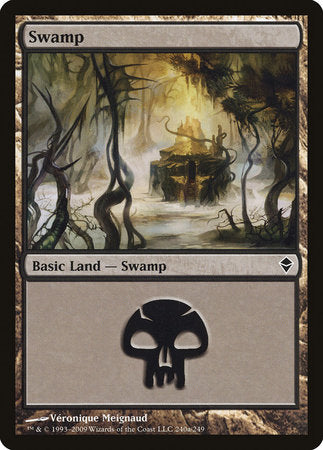 Swamp (240a) [Zendikar] | Exor Games Summserside