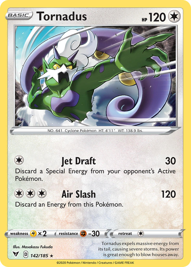 Tornadus (142/185) [Sword & Shield: Vivid Voltage] | Exor Games Summserside