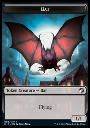 Bat Token [Innistrad: Midnight Hunt Tokens] | Exor Games Summserside