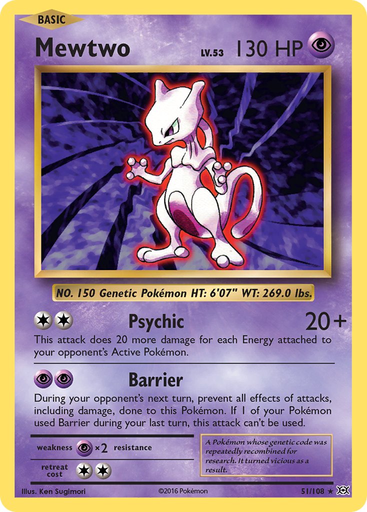 Mewtwo (51/108) (Theme Deck Exclusive) [XY: Evolutions] | Exor Games Summserside